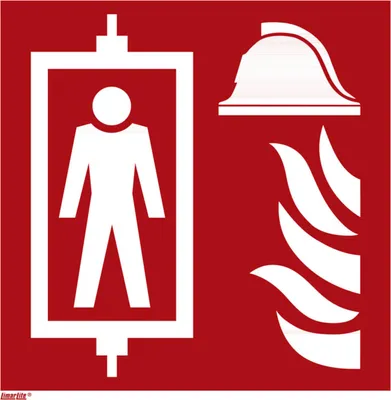 Produktbild von Brandschutzzeichen Feuerwehraufzug, Typ: 12200
