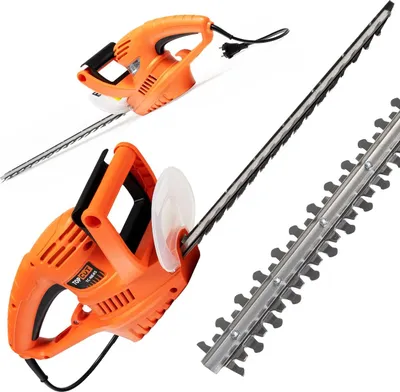 Produktbild von TOP CUT Elektrische Heckenschere 450W – 45 cm Laserschliff-Doppelklinge, 16 mm Schnittstärke, 2,5 kg, ergonomisch & sicher  TC-NE45