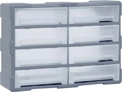 Image de Organisateur multi-tiroirs avec 8 grands tiroirs 52x16x37 cm