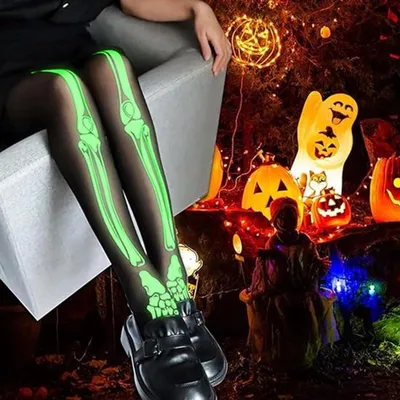 Halloween Panty mit Skelettmotiv für Frauen - Perfekte Accessoires für Kostüme und Partys, Ideal für Karneval und Halloween