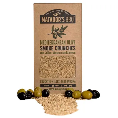 Produktbild von MATADOR’S BBQ Smoke Crunches Mediterranean Olive - Räucherchips