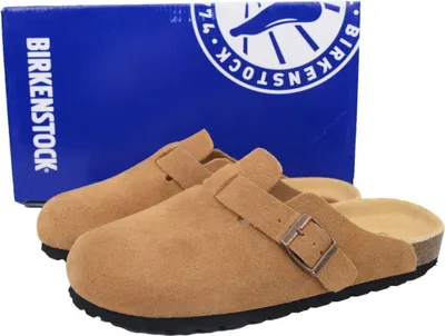 Produktbild von Birkenstock Boston Soft Footbed Clog Mink Velourleder