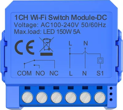 Zdjęcie produktu dla Moduł Przełącznika Avatto Wsm16-Dc32V-1 Wi-Fi 1-Kanałowy