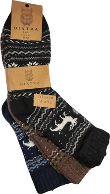 Produktbild von 3 Paar Alpaka Socken Wollsocken Herren Wintersocken,  Mix9/39-42