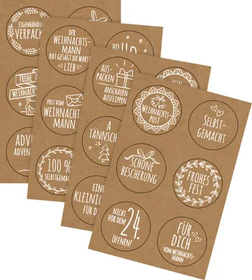 Produktbild von Sticker "Weihnachtspost", Ø 4,8 cm