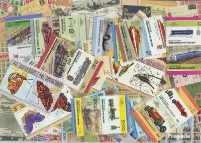 Produktbild von Briefmarken St. Vincent - Union Island 75 verschiedene Marken