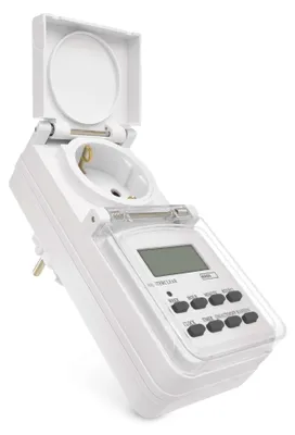 Digitale Zeitschaltuhr, IP44 für den Außenbereich