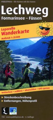 Zdjęcie produktu dla Lechweg Formarinsee - Füssen 1 : 25 000 Mapa turystyczna