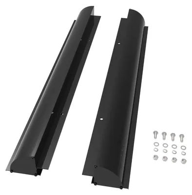 Spoiler-Set Alu 670 mm schwarz für Solarhalterung