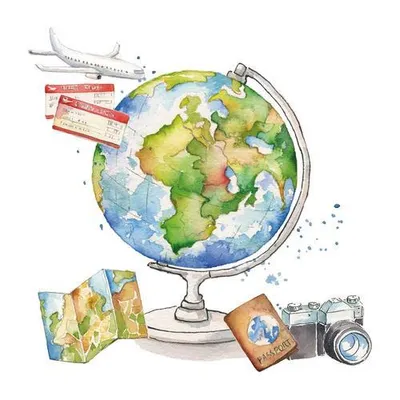 Produktbild von 20 Servietten One World - Reise um den Globus 33x33cm
