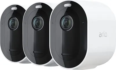 Produktbild von Arlo Pro 4, IP-Sicherheitskamera, Drinnen, Kabellos, Intern, Tisch/Wand, Schwarz, Weiß