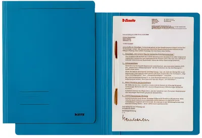 Immagine prodotto di Leitz 3003-00-35 3003 Raccoglitore a fogli mobili Fresh - A4, 250 fogli, pinzatura, cartone (RC), blu
