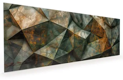 Produktbild von Küchenrückwand Spritzschutz Glas mit Motiv Geometrische Abstraktion 40 x 40 cm