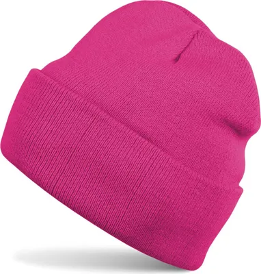Produktbild von styleBREAKER Uni Beanie Mütze einfarbig | Klassische Feinstrick Winter Strickmütze mit breitem Umschlag | Elastische Beanie in vielen Farben für Damen und Herren