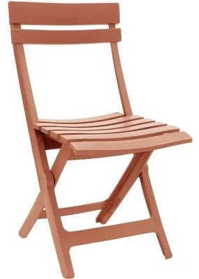 Image de Chaise Pliante Grosfillex Miami, Terracotta, Ergonomique, Légère, Robuste