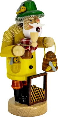 Produktbild von Kaladia Räucherfigur - Imker - traditionelle Holzdekoration für das ganze Jahr - für Räucherkerzen M (Standard) - 30173-14