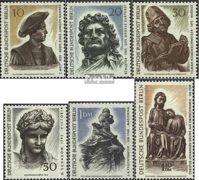 Produktbild von Briefmarken Berlin (West) 1967 Mi 303-308 (kompl.Ausgabe) postfrisch Kunstschätze