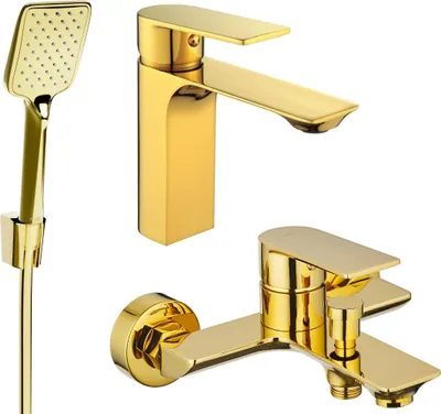 Immagine prodotto di Mexen Alexa R62 set da bagno, dorato - 71203R62-50