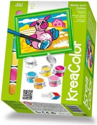 Produktbild von Noris Spiele 606311065 - KreaColor Malen nach Zahlen - Schwein