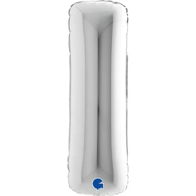 Produktbild von Riesenbuchstabe Folienballon 40"/102cm | Silber #I