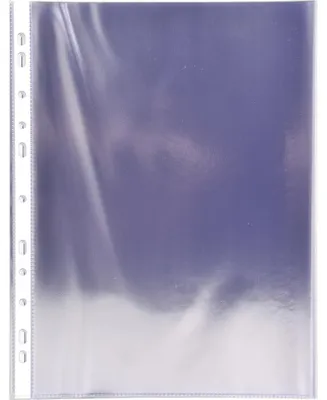 Image de Exacompta 10x Sachet de 10 pochettes perforées PVC lisse A4 Cristal 3195E