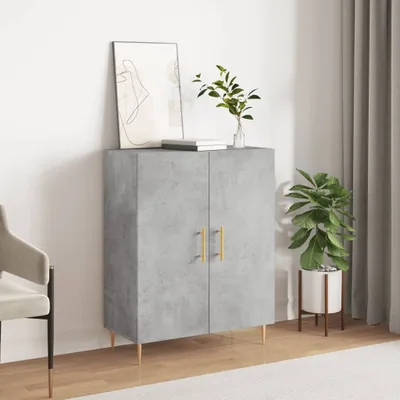Produktbild von The Living Store Sideboard Betongrau 69,5x34x90 cm Holzwerkstoff