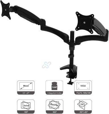 Produktbild von HFTEK DS124DB - Monitorarm - Tischhalterung