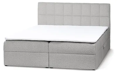 Productafbeelding van Boxspring met opbergruimte Bazy Staalstof 200 × 200 cm