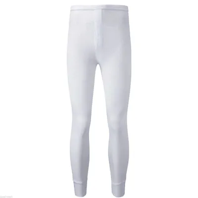 Produktbild von Herren Thermounterhose Thermo lange Unterhose Unterwäsche weiß XL