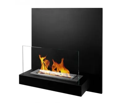 Obrázok produktu pre Závesný biokrb Board čierny matný – 2 kW, horák 0,35 l, so sklom