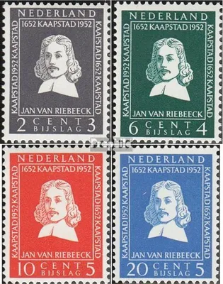 Produktbild von Briefmarken Niederlande 1952 Mi 583-586 (kompl.Ausg.) postfrisch Riebeeck