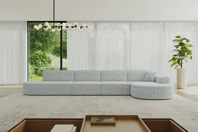 Produktbild von ALTDECOR Ecksofa in L-Form MARI-L3 - 413x171x79,5 cm Grün - Corner Sofa Bett Eckcouch Couch Wohnlandschaft Cauchsofa