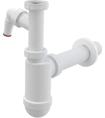 Obrázek produktu pro sifon umyvadlový pr.40 mm, s přípojkou a převlečnou maticí 5/4-bez pilety
