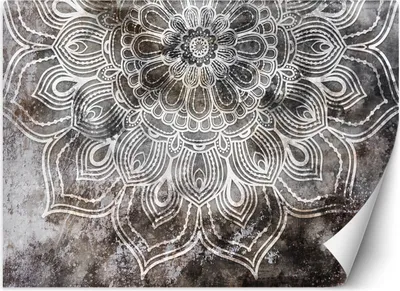 Produktbild von Vlies fototapete Mandala 254x184 cm Feeby Grau inkl. Kleber einfache Montage