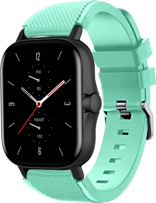 Produktbild von Strap-it Amazfit GTS 2 Silikonarmband (Aqua)