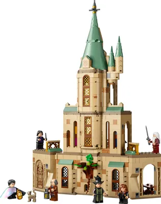 Produktbild von LEGO Harry Potter Hogwarts: Dumbledores Büro Set, Schloss-Erweiterung mit dem Schwert von Gryffindor, dem Sprechenden Hut, 6 Minifiguren plus einen Baby-Phönix und tollen Räumen 76402