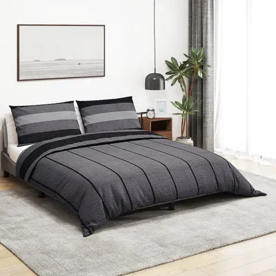 Produktbild von CLORIS Bettwäsche-Set Dunkelgrau 200x200 cm Baumwolle - Bettwäschen LL0000256373