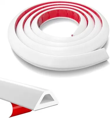 Produktbild von Duschstreifen Wasserstopper - Selbstklebend, 2 Meter, Weiß