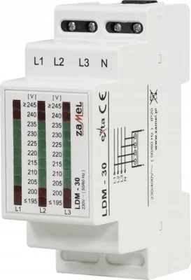 Image de Indicateur de tension triphasé 230/400V LDM-30 exta AC Zamel