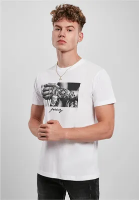 Produktbild von Mister Tee Herren T-Shirt Pray 2.0 Tee MT471 Weiß White XS