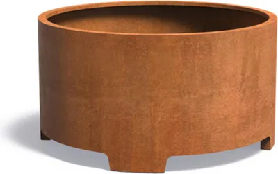 Produktbild von Adezz Circum mit Füßen Pflanzgefäß aus Corten-Stahl Pflanzkübel Blumentopf