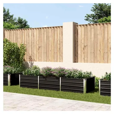Produktbild von Garten-Hochbeet Anthrazit 240 x 80 x 45 cm aus verzinktem Stahl