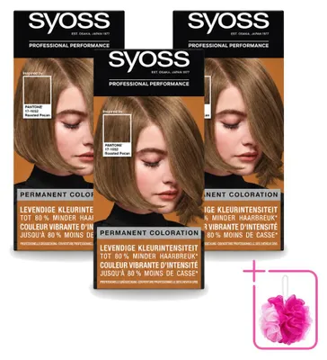 Produktbild von 3 x Syoss Pantone Haarverf 6-66 Roasted Pecan - Sparpackung - 3 Stücke