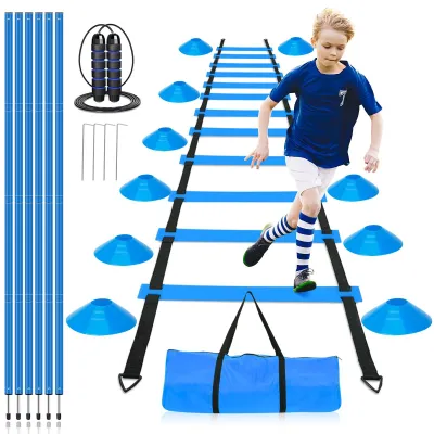 Image de Kit d'entraînement de football pour jeunes, ensemble complet d'accessoires