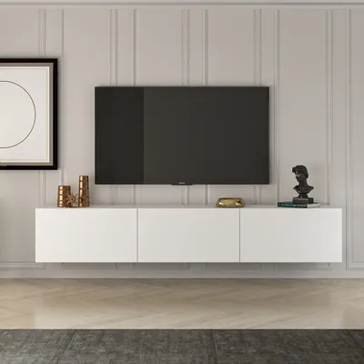 Produktbild von Skye Decor, West - White, TV-Schränke, Weiß, 150 x 30 x 32 cm