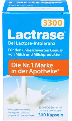 Productafbeelding van Lactase 3300 FCC, capsules, 300 stuks