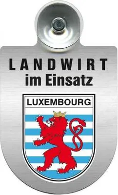 Produktbild von Einsatzschild Windschutzscheibe - Landwirt im Einsatz - 309369 incl. Regionenwappen Color - Region Luxembourg