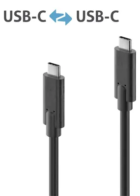 Produktbild von PureLink IS2511-015, 1,5 m, USB C, USB C, USB 3.2 Gen 2 (3.1 Gen 2), Schwarz