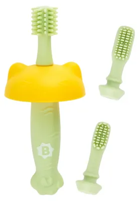 Produktbild von Badabulle B032006, Zahnbürste, Baby, Grün, 0,5 Jahr(e), 1,5 Jahr(e), Silikon