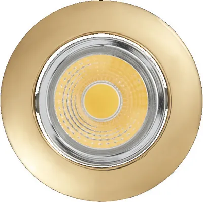 Produktbild von LED Downlight "A 5068 T Flat" 8W 927 (Warmton-extra) Gold + Chrom dimmbar